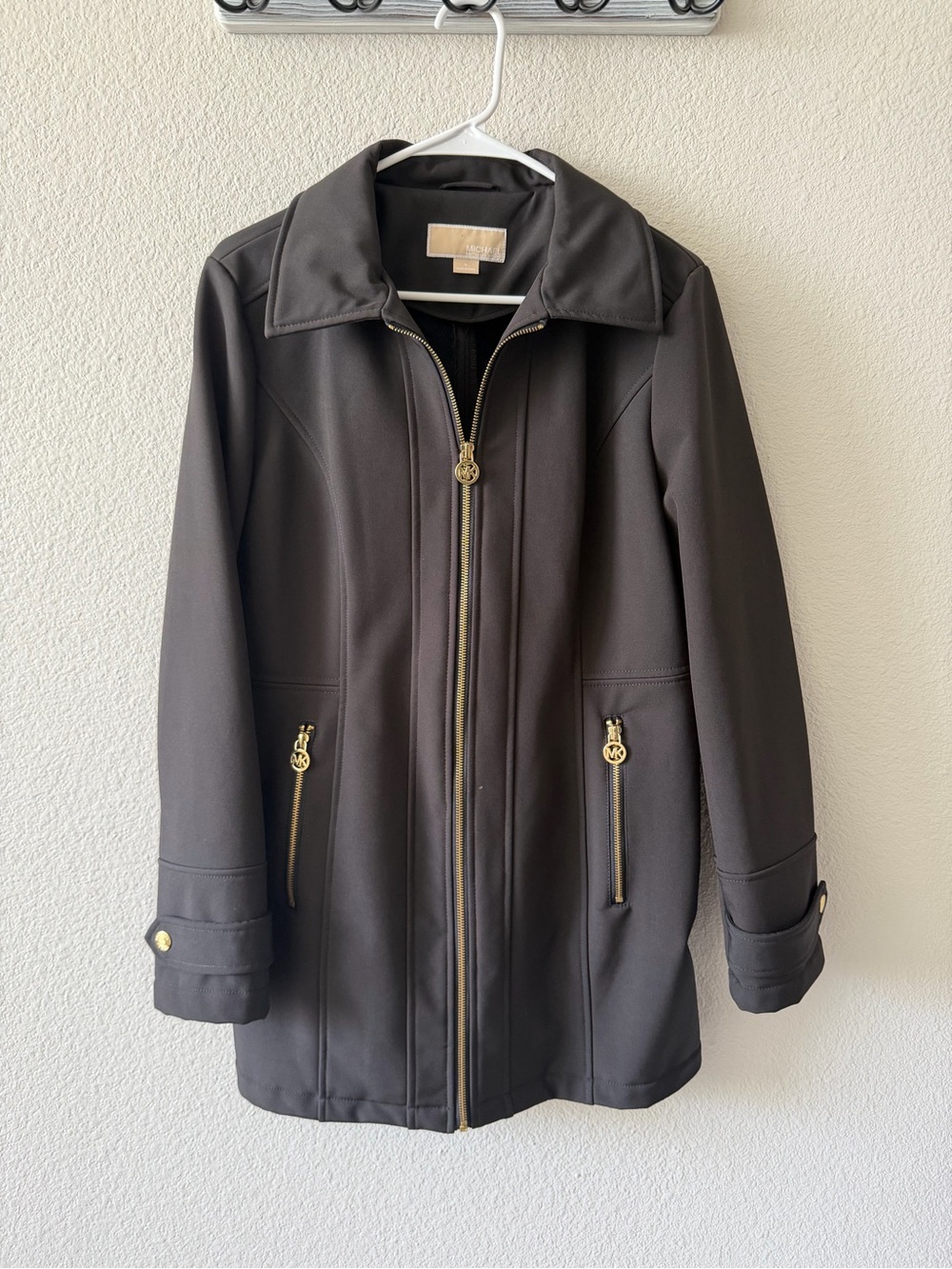 Women’s Zip-Front Jacket with Gold Hardware